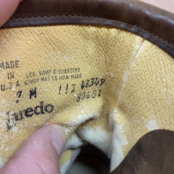 Vtg Laredo Womens Roper Leather Lace Up Western Boots with Kilties Size 7 M - Picture 9 of 10